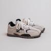 Autumn new flat-bottomed women's pink and brown three-color retro casual sneakers