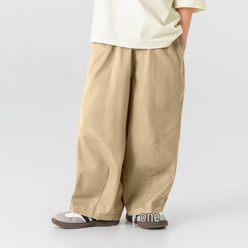 Boys' Loose Fit Curved Leg Summer Cargo Pants
