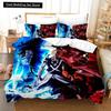 3D Anime Bleach Kurosaki Ichigo Duvet Cover Pillowcase Bedding Set Double Twin Full Queen King Adult Kids Bedclothes Quilt Cover
