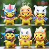 Pikachu Pvc Pokmon  Action Figure Model Decoration For Cake Accessories Car