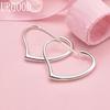 925 Sterling Silver Wedding Jewelry Heart-Shaped Pierced Fashion Earrings