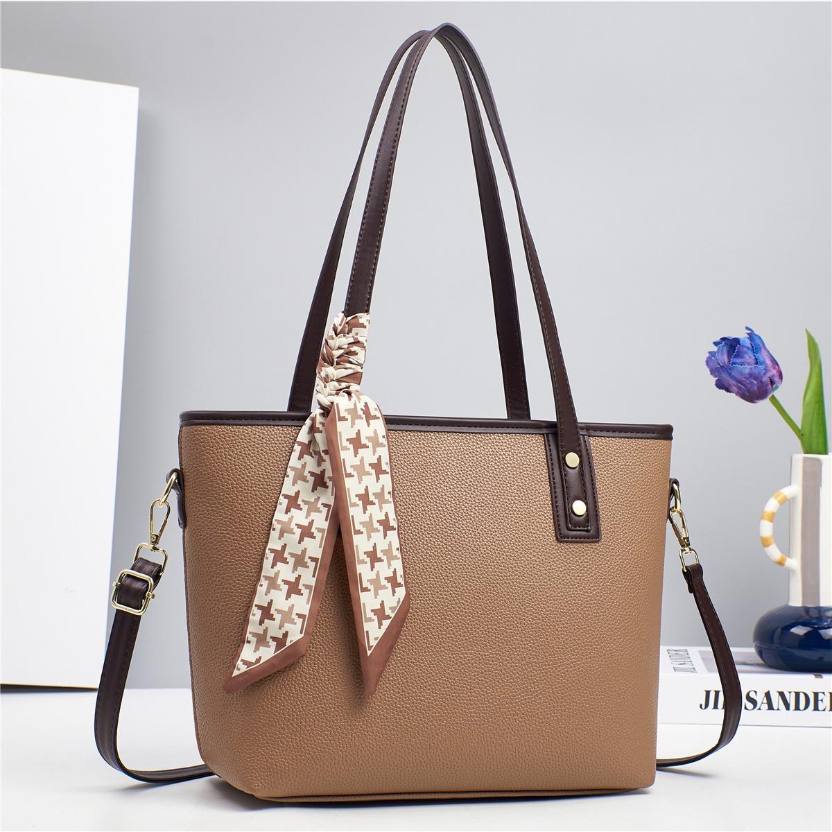 

Latest High Look Level Retro Fashion Bucket Bag Western Style Shoulder Bag Large Capacity Cross-body Bag Women .