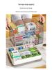 Familienpackung Tragbare Medikamentenaufbewahrungsbox - Mehrschichtig, Transparent, Erste-Hilfe-Koffer mit großer Kapazität