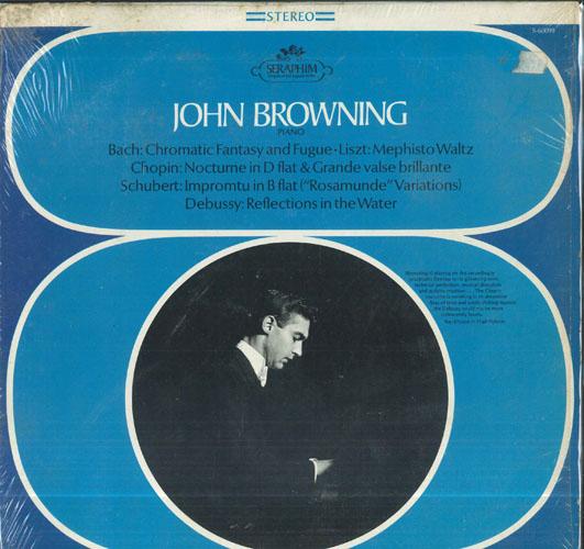 

LP Record JOHN BROWNING J S Bach Chromatic Fantasy And Fugu S60099 SERAPHIM US Classical Used