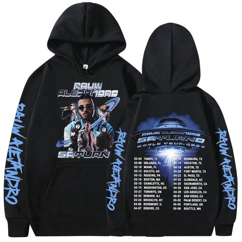 Singer Rauw Alejandro Todo De Ti Album Print Hoodie Man Fashion Vintage Streetwear Men Hip Hop Oversized Sweatshirt Male Hoodies