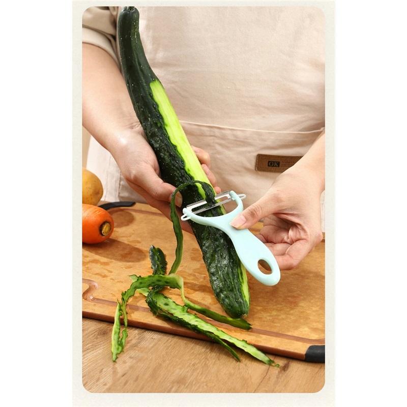 Multi-function Fruit &Vegetable Tool Ceramic Stainless Steel Planer Potato Peeler Cucumber Slicer Kitchen Accessories