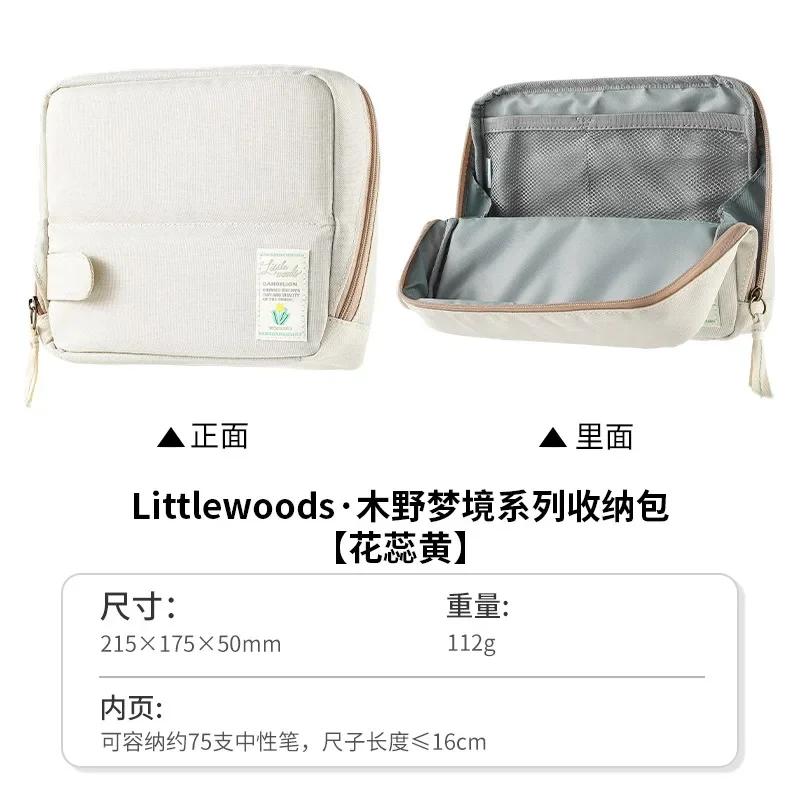 1pc Japan KOKUYO Pencil Bag Can Stand Upright Large Capacity Stationery Box Multi Functional Storage Bag