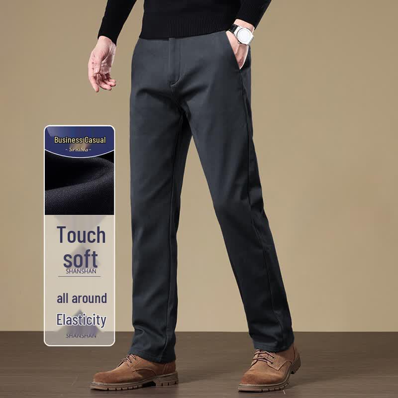 SHANSHAN Men s Four-Way Stretch Business Casual Trousers L