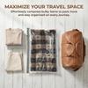 15Pcs Cordless Compression Bags for Travel Space Saving Portable Vacuum Storage for Clothes and Luggage
