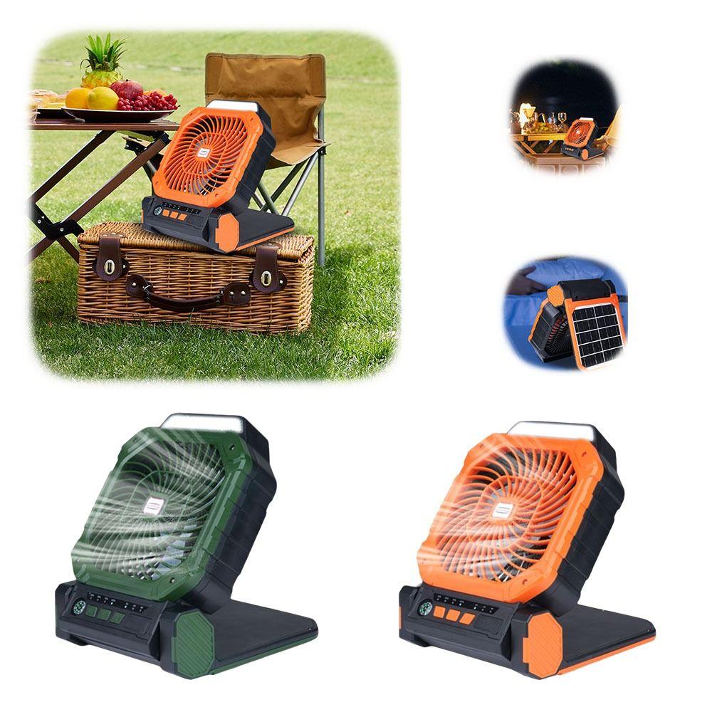 Long-lasting Battery Life Led Lantern Infinite Loop Outdoor Tent Fans Solar Panel Fan Tent Use