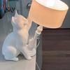 LED Cat Night Light Naughty Table Lamp 3D Printed Tipping Ornament Creative Bedside for Living Room Bedroom Home Decor Animal