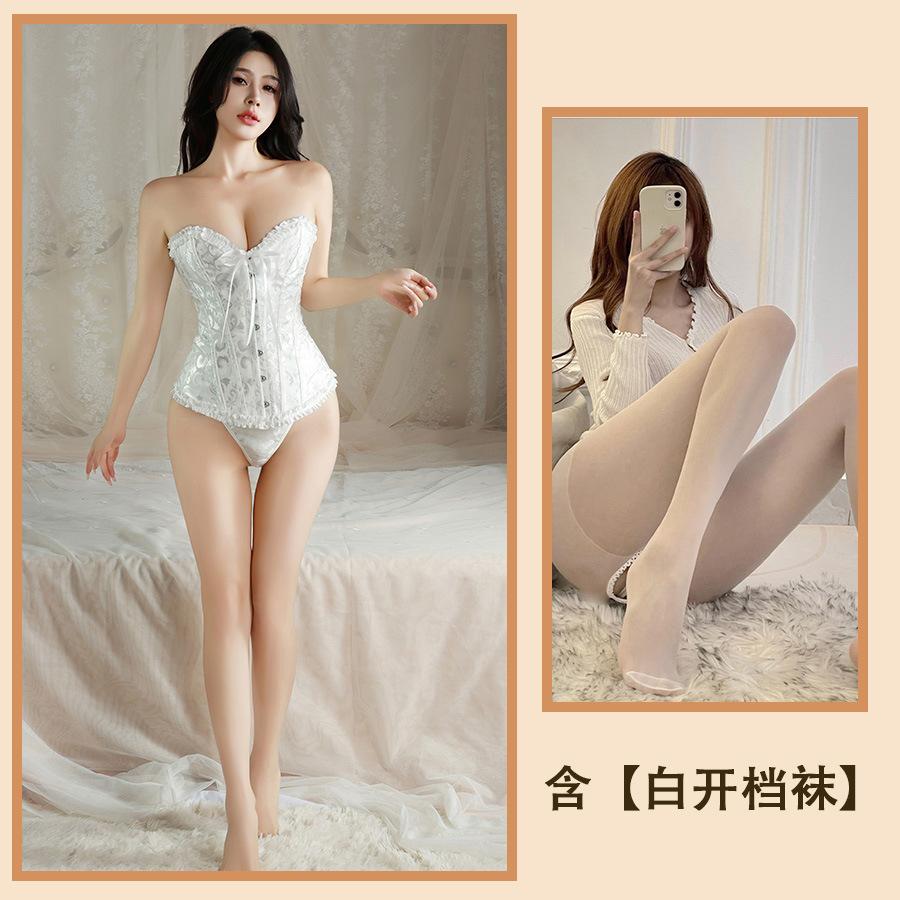 Sexy Sexy Pure Vest Corset Slim Strap Waist Trouser Dress Tube Top Passion Nightdress Women