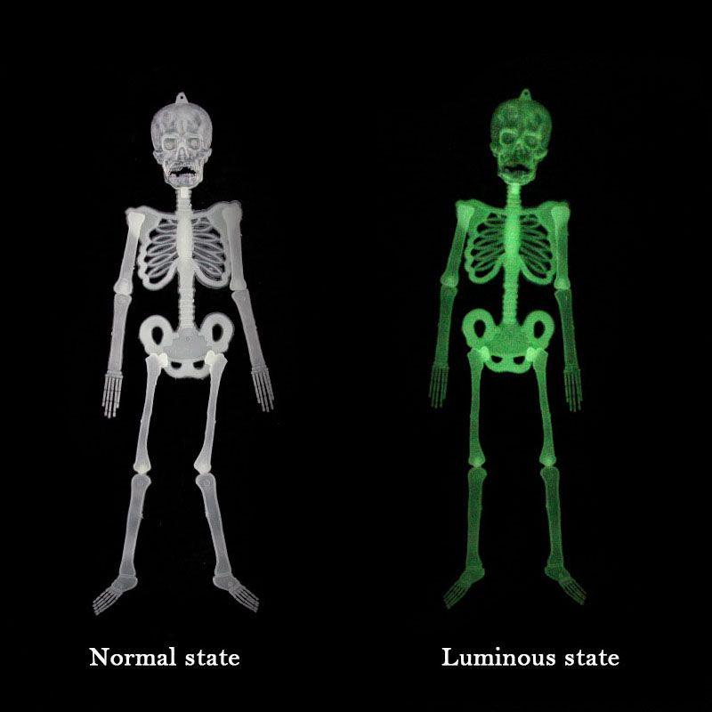 

Scary Halloween Prop Luminous Hanging Human Skeleton Outdoor Party Decoration 30cm/11.8in
