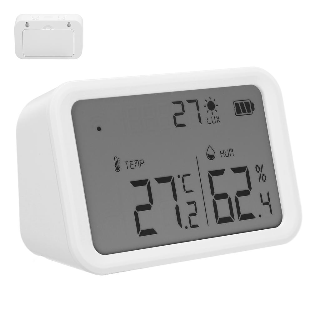 Chytrý senzor pro TUYA Zigbee Teplota Vlhkost Světlo 3 v 1 Záznamové zařízení s LCD obrazovkou