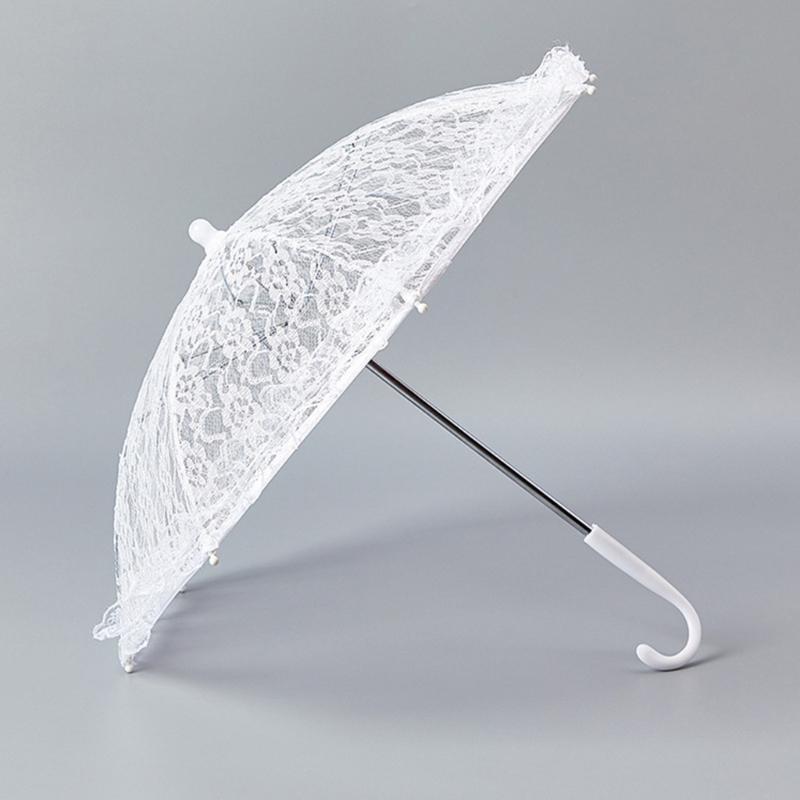 Women Parasol Elegant Lace Umbrella Embroidery Bridal Handmade Umbrella for Wedding Decoration Photo Props