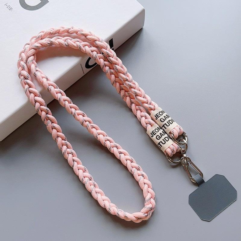 Braided Crossbody Mobile Phone Lanyard for Outdoor Mountaineering - Unisex Shoulder Strap Pendant.