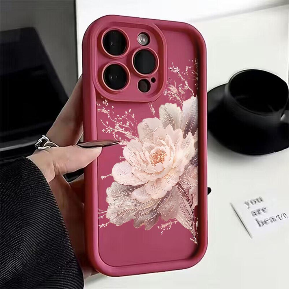 Beautiful Flower Fashion Phone Case for Samsung S25 S24 S23 S22 S21 S20 Note 20 FE Plus Ultra 4G 5G Soft Silicone TPU Cover
