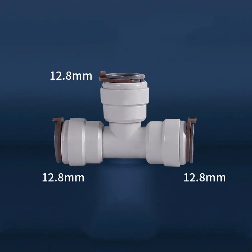 Ajuste 3/8" 1/2" DE X 3/8" Tubo Cotovelo Reto T Conector Rápido de Encaixe POM para Aquário Sistema de Osmose Reversa Filtro de Água RO