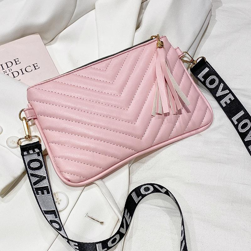 Bag women's pattern new fashion embroidery thread messenger bag women's trend webbing fringed shoulder bag
