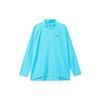 Solid Color Brand Logo Stand Collar Half-Zip Long Sleeve Raglan T-Shirt Men Tops Blue DR5281-416