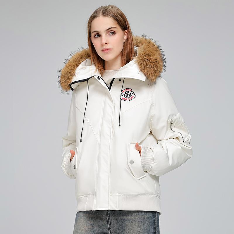 Women's Casual Loose Thickened Warm Jacket With Fur Collar