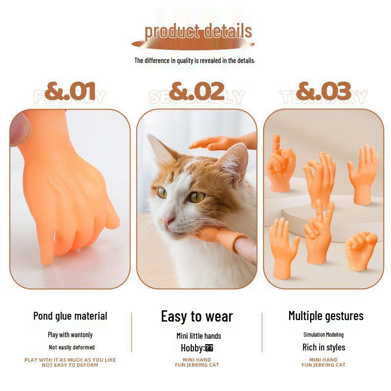 Funny Cat Paw Gloves: Cute Petting Prank with Small Hands Simulation