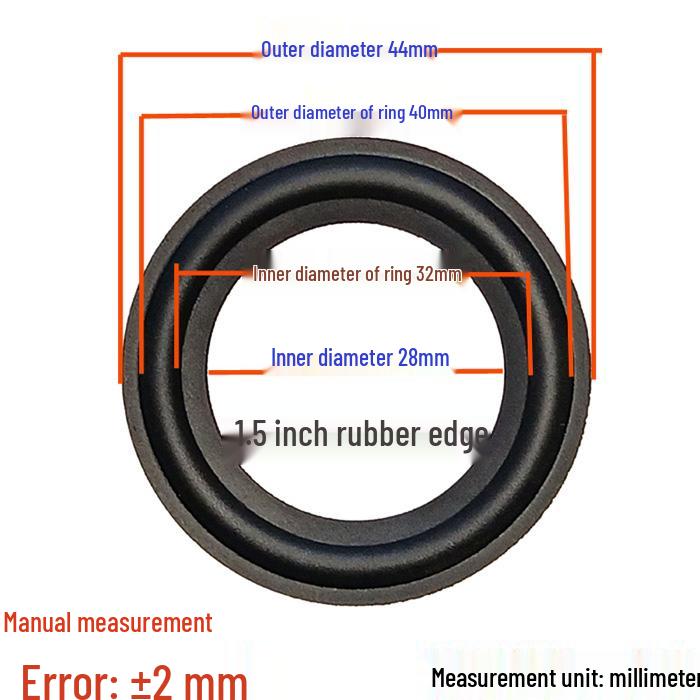 Speaker Rubber Edge Repair Rings: Available in 1.5 to 12 Inch Sizes 1.5 inch