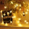 LED Snowflake String Lights for Wedding, Holiday, and Christmas Tree Ornaments