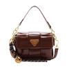 Fashion Underarm Bag Women's 2025 New Trendy Woven Small Square Bag Niche Design Casual Shoulder Bag