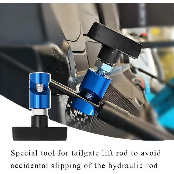 2PCS Lift Support Clamp, Car Hood Strut Fixing Clamp Hood Lift Rod Prop Tool Up to 3/8" Dia, Anti-Pinch Automotive Shock Prop Strut Stopper Retainer