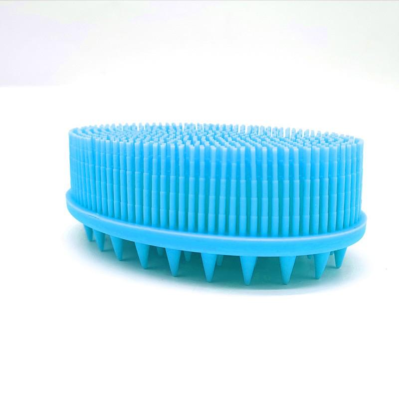 Silicone Shampoo & Bath Brush: Exfoliating Massage & Back Scrubber 90g