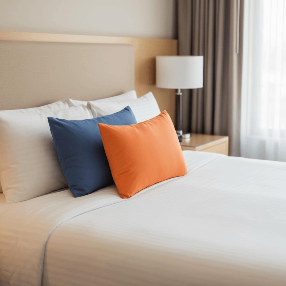 2Pcs High-density Solid Color Children's Pillowcases Microfiber Envelope-style Pillowcase Travel