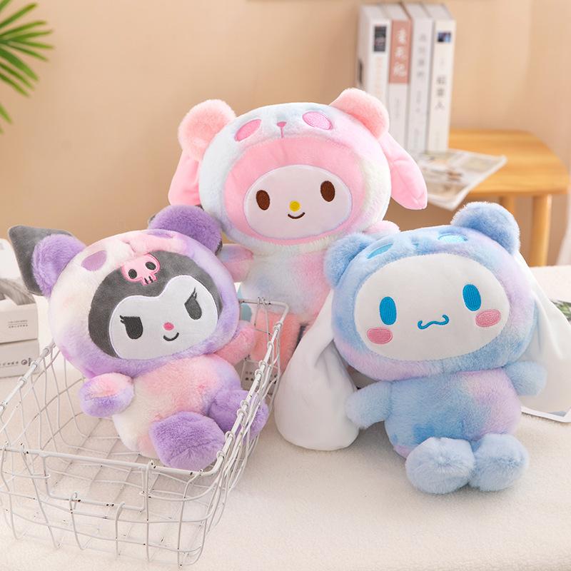 22-40cm Cute Cartoon Character Plush Toys Kuromi My Melody Cinnamoroll Soft Stuffed Dolls Children Gift