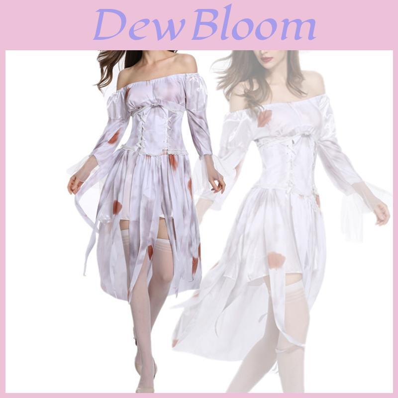 Elegant Zombie Corpse Bride Costume For Women Perfect For Halloween And Cosplay Events