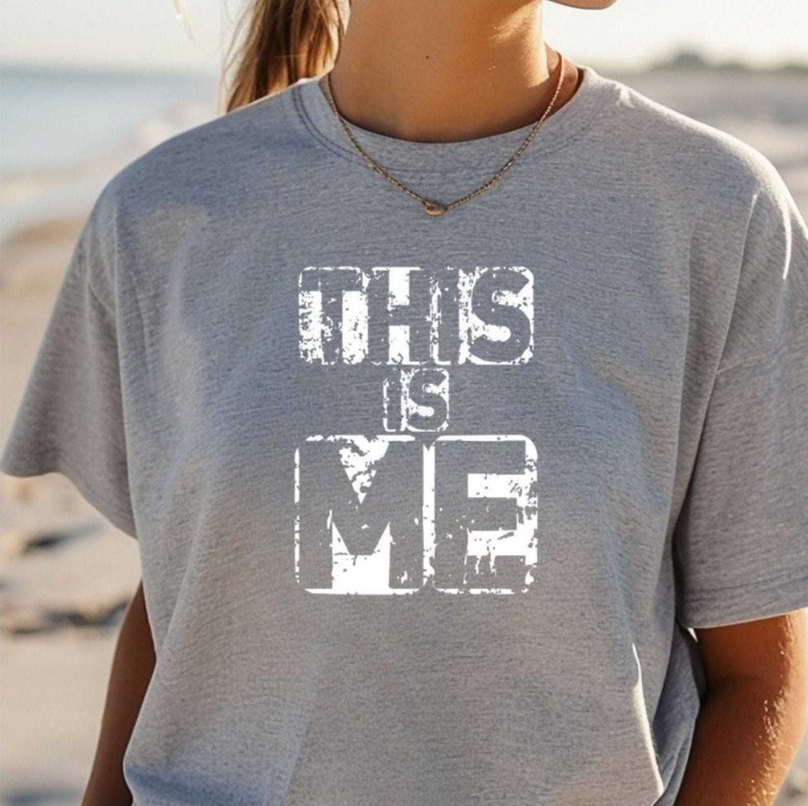 This Is Me Shirt, Inspirational Self Expression Tee, Positive Affirmation Graphic T-Shirt, Confidence Quote Shirt M