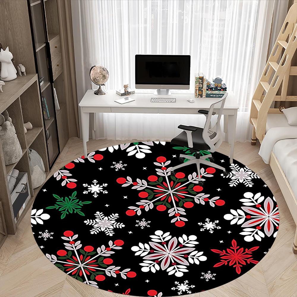 1pc Winter Festive Carpet for Office, Non-slip, Soft and Durable Office Rug, Perfect for Office yy260128026