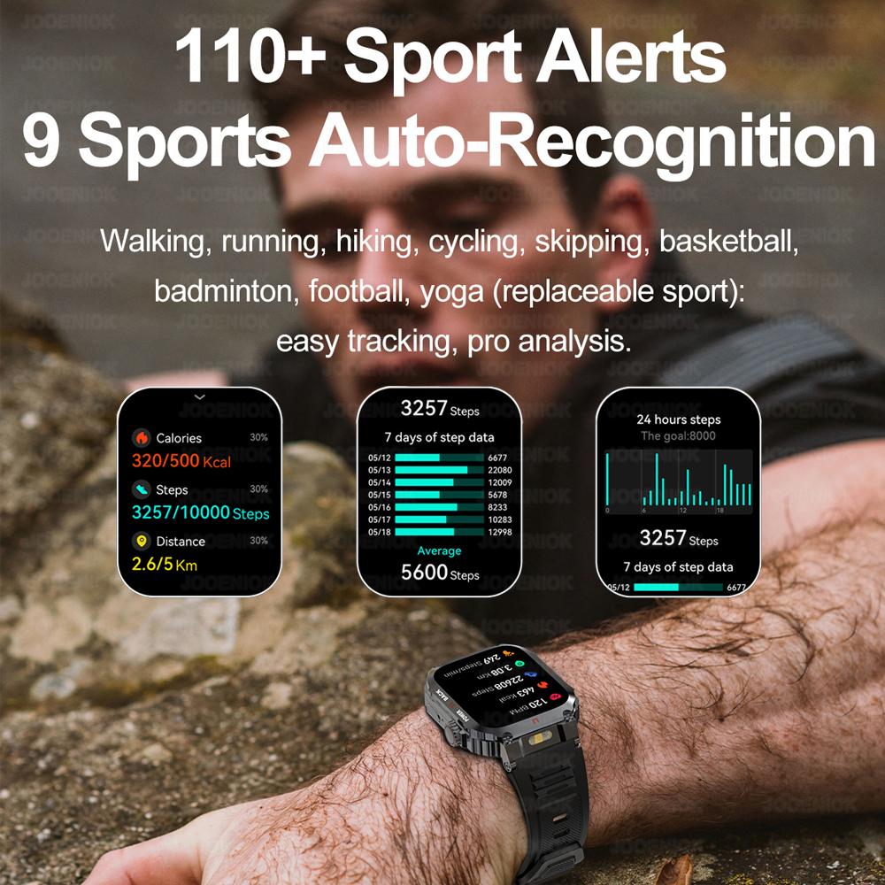 New Deeply Water Resistant SmartWatch Men Heart Rate Sleep Monitoring Reminder feature 100+ Sports Modes Smart Watch Men