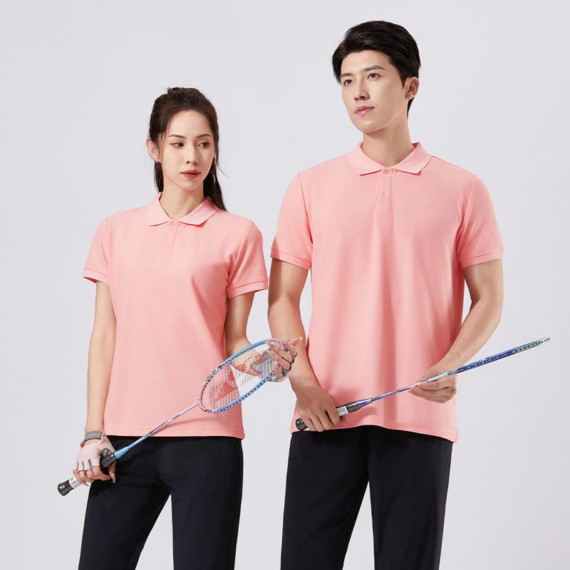 

Men s and Women s Short-Sleeve Polo Shirt: Casual, Breathable, Loose-Fit Team Uniform with Lapel Design and Printing Option XXXL