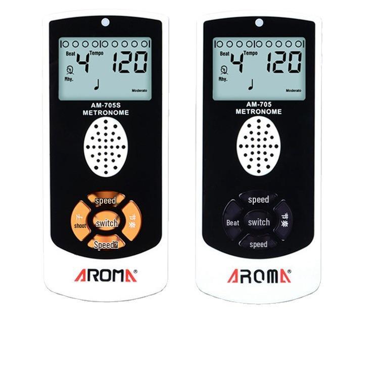 AROMA-705 Universal Metronome for Guitar, Piano, Drum Set, and Vocal - Rechargeable Stand