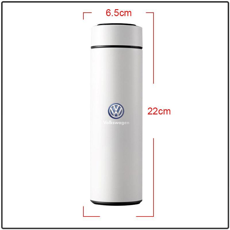 500ml Portable Car Smart Thermos Bottle Temperature Display Cup Coffee Cup For Volkswagen Golf-6 7 4 5 POLO Passat B5 B6 B7 T4 T5 Tiguan Jetta Gol