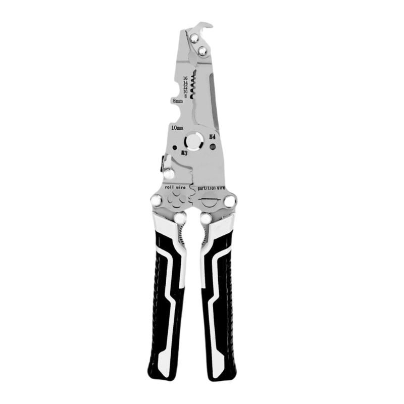 Wire Stripper Tool Multifunction Wire Strippers Electrical 10 in 1 Wire Cutter Wire Crimper Adjustable Wire Stripping