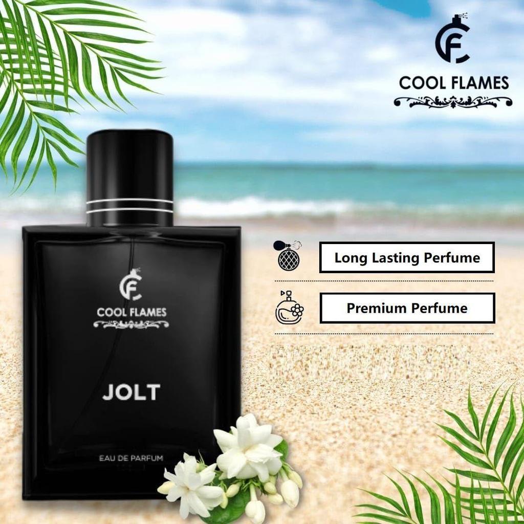 Jolt Unisex Eau De Parfum with Lavender, Jasmine, Coriander, Mint & Musk Premium Long Lasting Aquatic & Floral Fragrance Scent Perfume