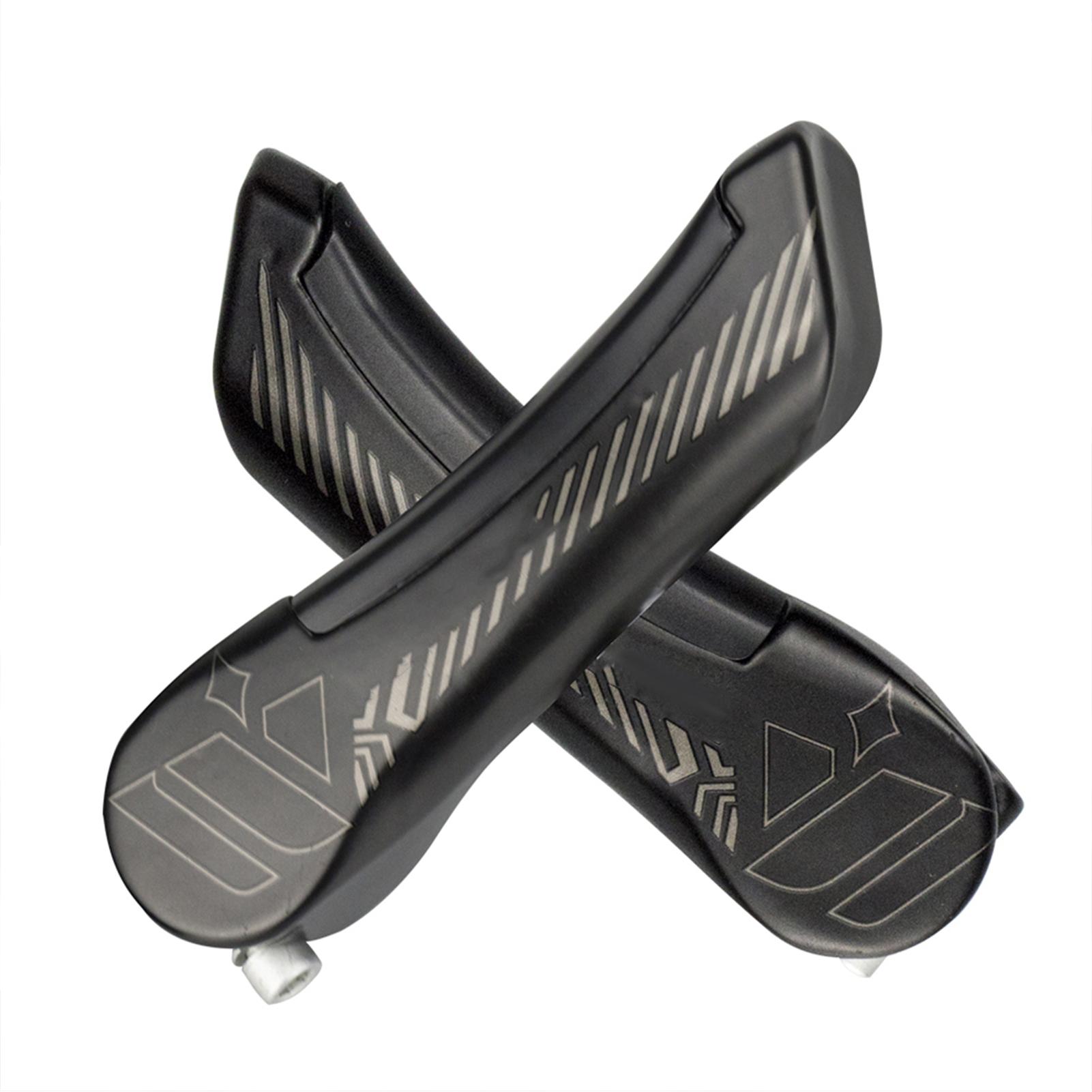 1 Pair Bike Bar Ends Handlebar Horns On Steering Wheel Handlebar Bar Bike Aluminum Alloy Bar Ends 22.2mm