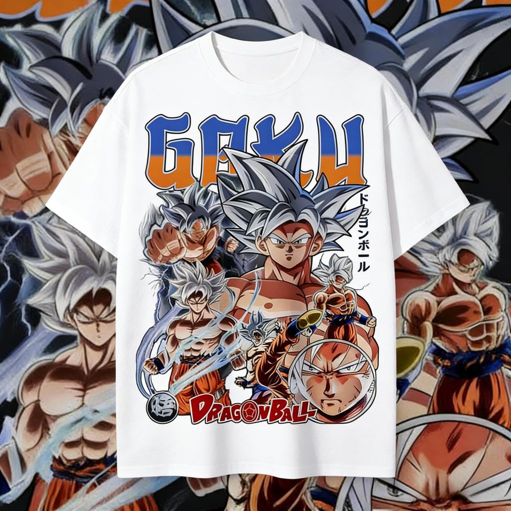 Dragon Ball 2026 Summer 100 Cotton Son Goku Printed Casual Sports Fitness Tshirt Vintage Harajuku Neutral Kids Tshirt Top Y2k