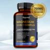 Capsule di Magnesio Complesso 12-in-1, 700mg, Magnesio Multiplo, Lenitive e Rilassanti, Salute delle Ossa, Adatte agli Adulti
