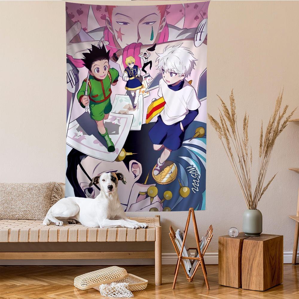 Hunter X Hunter Japanese Classic Anime Anime Tapestry Hanging Tarot Hippie Wall Rugs Dorm Home Decor
