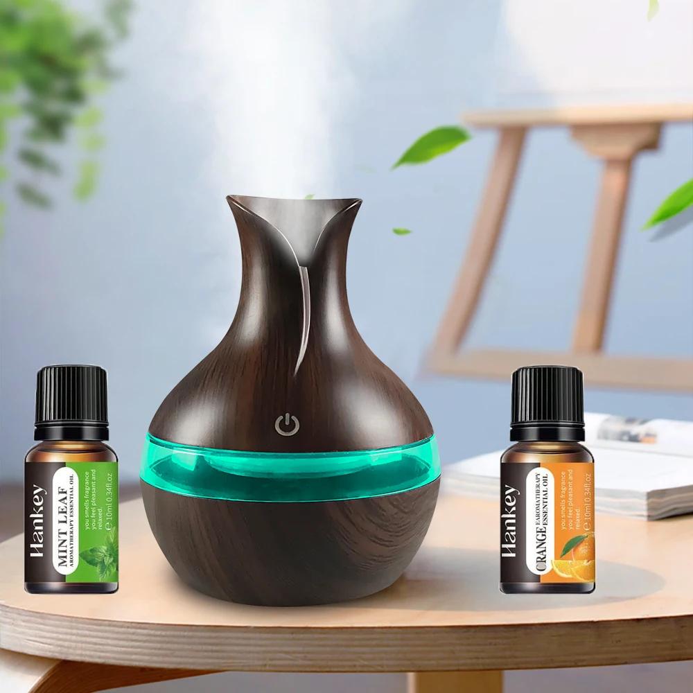 

Мини-увлажнитель с сенсорным управлением 300 мл, USB-диффузор с 2 маслами, для путешествий и небольших помещений 300ML