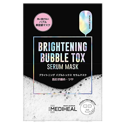 

MEDIHEAL Brightening Bubble Tox Serum Mask 3 Pieces Face Mask [Genuine Product]