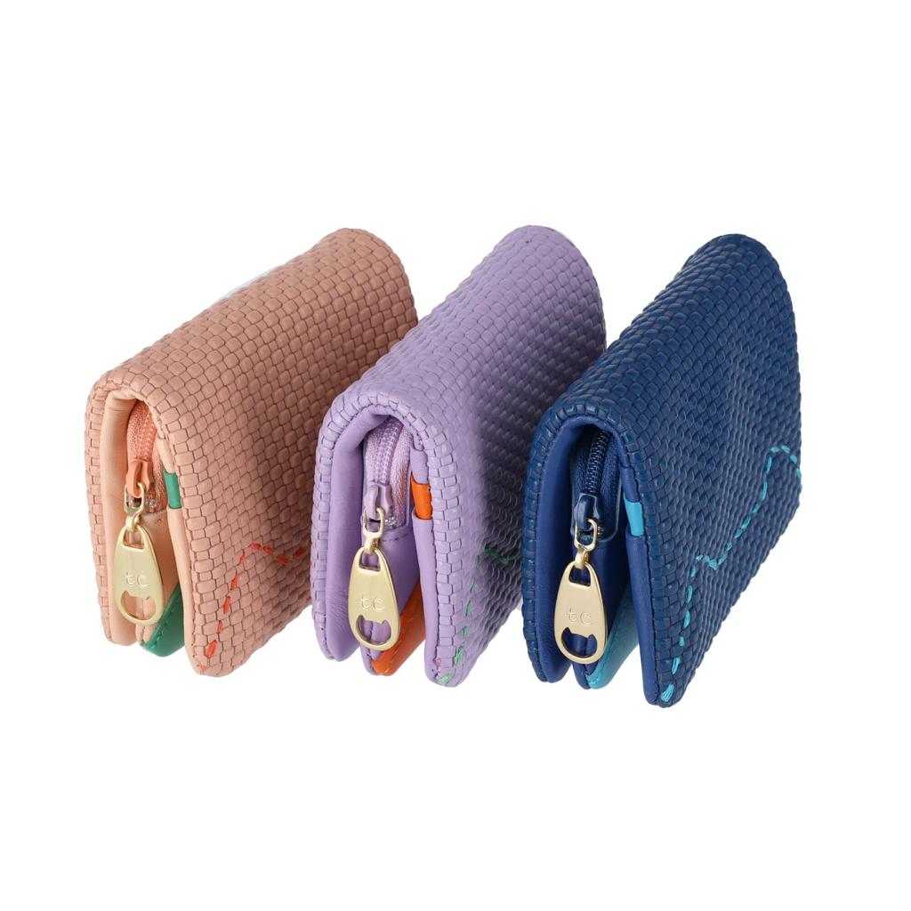 Tsumori Chisato Bi-fold Mini Wallet with Embossed Mesh