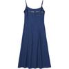Levis Casual Comfortable Solid Color Round Neck Denim Dress Women Dresses 003U1-0000